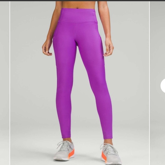 lululemon athletica Fast and Free High-Rise Leggings-28"-Moonlight Magenta - Picture 4 of 6
